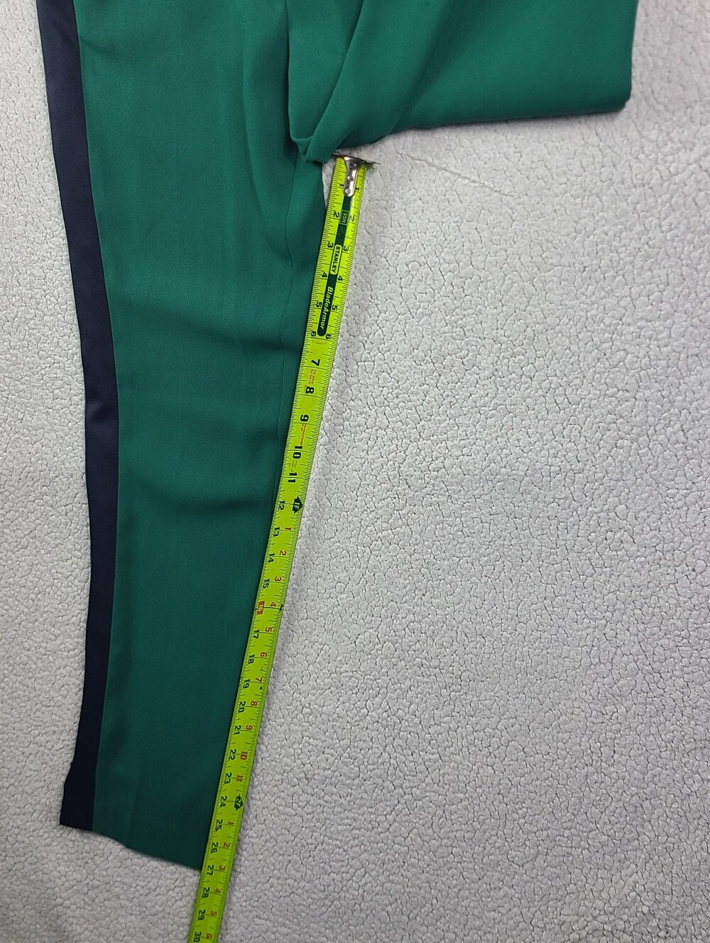 Ann Taylor Green Side Stripe Ankle Dress Pants Small S - Picture 4 of 13